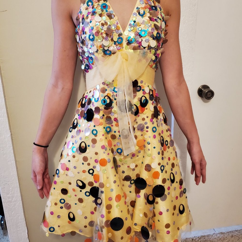 DARLING XS SEQUIN PROM PAGEANT HOMECOMING DRESS